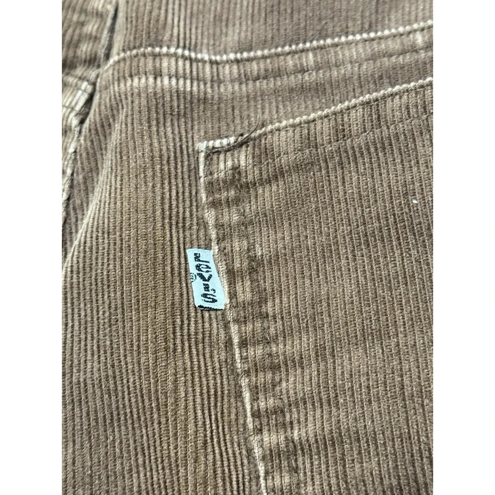 Vintage Levis 519 Corduroy Pants Mens 36x31 Brown Straight USA  1980s Pleated